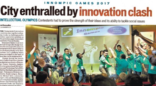 Mass Media about 1st Innompic Games 2017 Pune India Innompics song "I Have a Difference To Make!"
