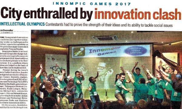 Nobel Peace Prize 2021 nominee Vadim Kotelnikov 1st Innompic Games India innovation clash Pune