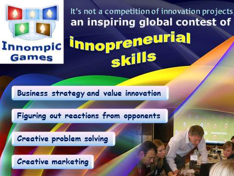 Innompic Games - Innompics - contest of innopreneurial arts: business strategy innovation, creative problem solving