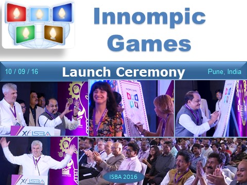 Innompic Games launch ceremony ISBA 2016 Vadim Kotelnikov Rajendra Jagdale ISBA 2016 India