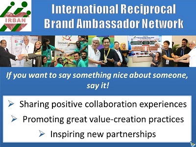 IRBAN International Reciprocal Brand Ambassador Network - mission, slogan