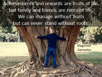 Life roots and fruits quotes - Messageful image Magomed Gamzatov Russia