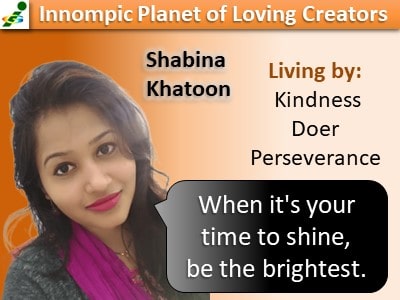 Shabina Khatoon, India, first impression card, message to the World IPLC