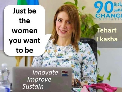Tehart Ekasha, Change 90 Initiative co-founder, just be a woman you want to be