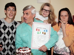Innompic Games celebrations Kotelnikovs Vadim Dennis Irinal Ksenia, Innompic Cake