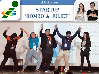 Emotizens sMusical-Inn 'Startup Romeo & Juliet' Innompic Theatre, Innompic Games 2019 KIET India