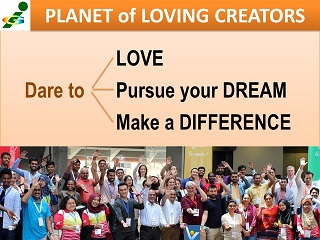 Innompic Planet of Loving Creators Dare to Love, Pursue your dream, Male a Difference