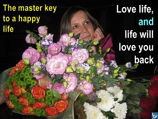Ksenia Kotelnikova inspirational life quotes Love life and life will love you back Vadim Kotelnikov