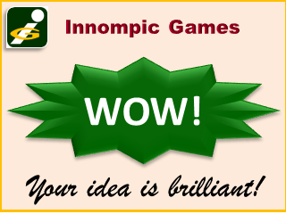 WOW award, Innompic Games WOW card, brilliant idea